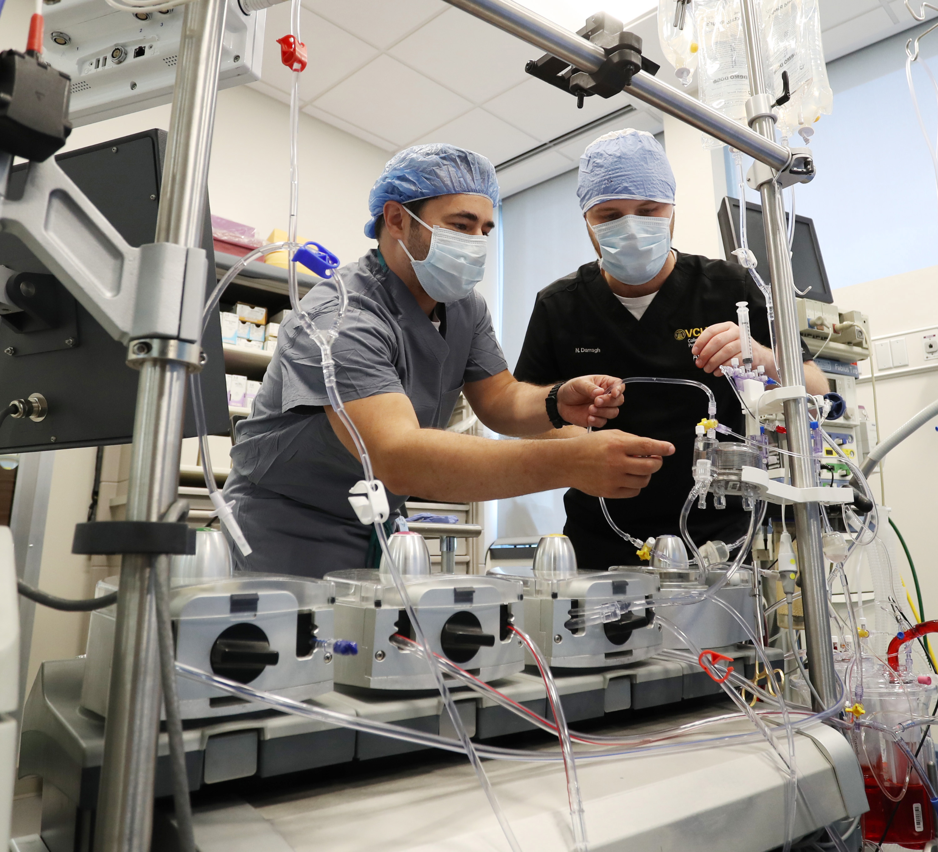 Cardiac Perfusion professionals with equipment