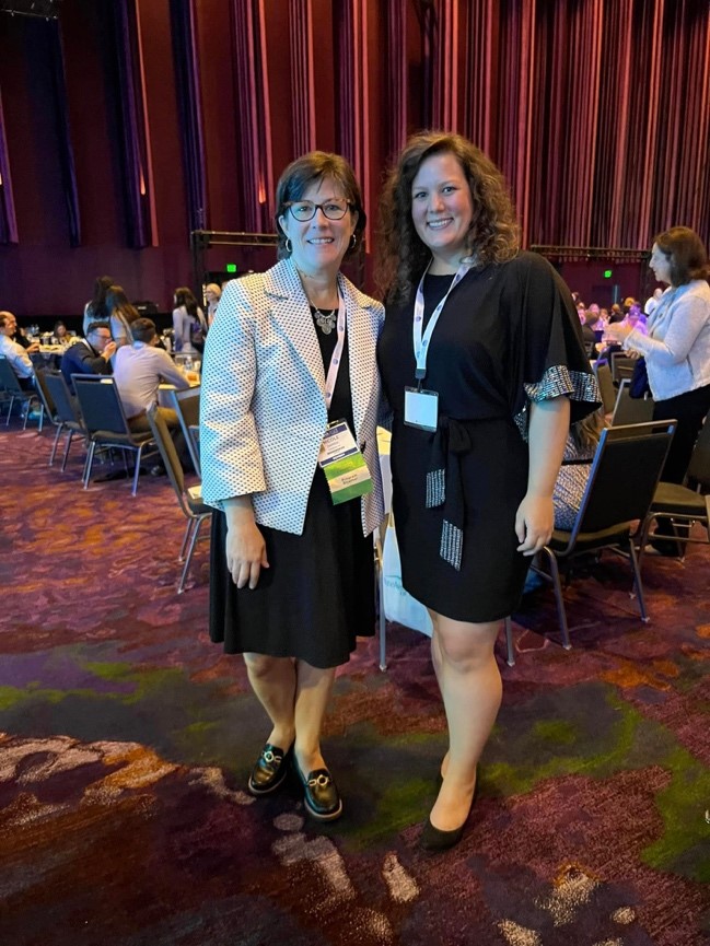 Stefani Bell and Nickie Damico at the 2023 AANA Congress
