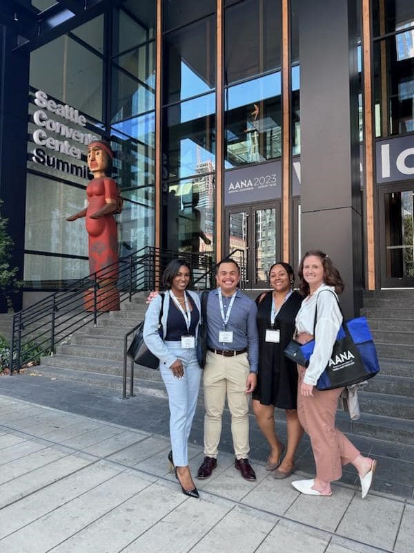 Yelitza Grullon and colleagues at the Seattle Convention Center for AANA 2023
